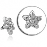 SURGICAL STEEL ATTACHMENT FOR 1.6MM INTERNALLY THREADED PINS - FLOWER PIERCING