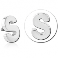 SURGICAL STEEL ATTACHMENT FOR 1.6MM INTERNALLY THREADED PINS - S PIERCING