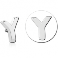 SURGICAL STEEL ATTACHMENT FOR 1.6MM INTERNALLY THREADED PINS - Y PIERCING