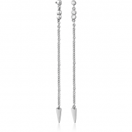 SURGICAL STEEL JEWELLED MICRO ATTACHMENT FOR 1.2MM INTERNALLY THREADED PINS PIERCING