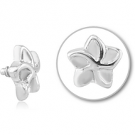 SURGICAL STEEL MICRO ATTACHMENT FOR 1.2MM INTERNALLY THREADED PINS - STAR PIERCING