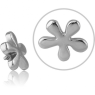 SURGICAL STEEL MICRO ATTACHMENT FOR 1.2MM INTERNALLY THREADED PINS - STAR SIGN PIERCING