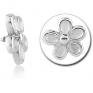 SURGICAL STEEL MICRO ATTACHMENT FOR 1.2MM INTERNALLY THREADED PINS - FLOWER PIERCING