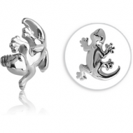 SURGICAL STEEL MICRO ATTACHMENT FOR 1.2MM INTERNALLY THREADED PINS - SALAMANDER PIERCING
