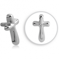 SURGICAL STEEL MICRO ATTACHMENT FOR 1.2MM INTERNALLY THREADED PINS - CROSS PIERCING