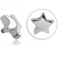 SURGICAL STEEL MICRO ATTACHMENT FOR 1.2MM INTERNALLY THREADED PINS - STAR PIERCING