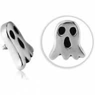 SURGICAL STEEL MICRO ATTACHMENT FOR 1.2MM INTERNALLY THREADED PINS - GHOST PIERCING