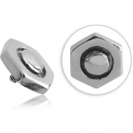 SURGICAL STEEL MICRO ATTACHMENT FOR 1.2MM INTERNALLY THREADED PINS - NUT PIERCING