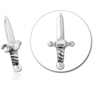 SURGICAL STEEL MICRO ATTACHMENT FOR 1.2MM INTERNALLY THREADED PINS - SWORD PIERCING