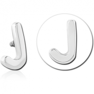 SURGICAL STEEL MICRO ATTACHMENT FOR 1.2MM INTERNALLY THREADED PINS - J PIERCING