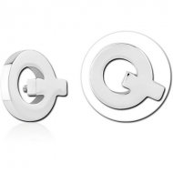 SURGICAL STEEL MICRO ATTACHMENT FOR 1.2MM INTERNALLY THREADED PINS - Q PIERCING