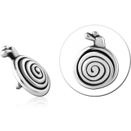 SURGICAL STEEL MICRO ATTACHMENT FOR 1.2MM INTERNALLY THREADED PINS PIERCING