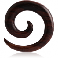 ORGANIC WOODEN EAR SPIRAL BLACK WOOD-SAWO PIERCING