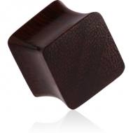 ORGANIC WOODEN PLUG TAMARIND SQUARE DOUBLE FLARED