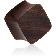 ORGANIC WOODEN PLUG BLACK WOOD-SONO DOUBLE FLARED SQUARE PIERCING