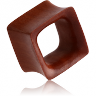 ORGANIC WOODEN TUNNEL WOOD-SAWO DOUBLE FLARED SQUARE PIERCING