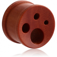 ORGANIC WOODEN PLUG WOOD-SAWO PAW RIDGED PIERCING