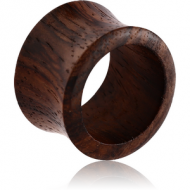 ORGANIC WOODEN TUNNEL DOUBLE FLARED - BLACK WOOD