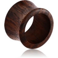 ORGANIC WOODEN TUNNEL DOUBLE FLARED - BLACK WOOD PIERCING