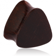 ORGANIC WOODEN PLUG TAMARIND TRIANGULAR DOUBLE FLARED PIERCING