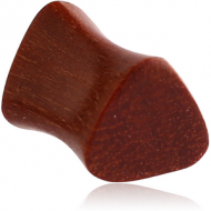 ORGANIC WOODEN PLUG WOOD-SAWO TRIANGULAR DOUBLE FLARED