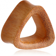 ORGANIC WOODEN TUNNEL JACKFRUIT DOUBLE FLARED TRIANGULAR PIERCING