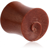 ORGANIC WOODEN PLUG WOOD-SAWO DOUBLE FLARED CARVED SPIRAL