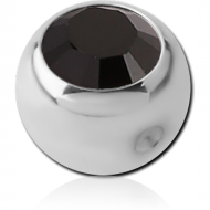SURGICAL STEEL VALUE CRYSTAL JEWELLED BALL FOR BALL CLOSURE RING PIERCING