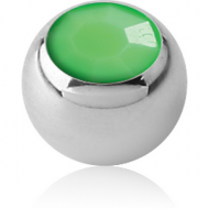 SURGICAL STEEL NEON ACRYLIC STONE JEWELLED MICRO BALL PIERCING