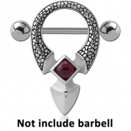 SURGICAL STEEL KOOL KATANA STONE NIPPLE SHIELD