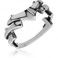 SURGICAL STEEL KOOL KATANA RING - THREE LEVELS