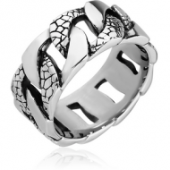 SURGICAL STEEL KOOL KATANA RING - CHAIN