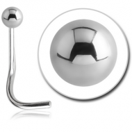 SURGICAL STEEL CURVED BALL NOSE STUD PIERCING