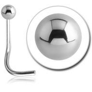 SURGICAL STEEL CURVED BALL NOSE STUD