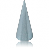 ANODISED SURGICAL STEEL MICRO LONG CONE
