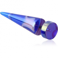 FAKE UV ACRYLIC MARBLE EXPANDER PIERCING