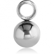 SURGICAL STEEL MICRO BALL WITH VERTICAL HOOP PIERCING