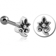 SURGICAL STEEL TRAGUS MICRO BARBELL - FOLWER PIERCING
