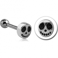 SURGICAL STEEL TRAGUS MICRO BARBELL- GHOST PIERCING