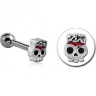 SURGICAL STEEL TRAGUS MICRO BARBELL - GHOST PIERCING