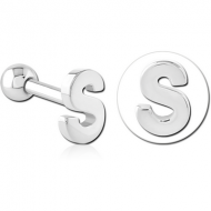 SURGICAL STEEL TRAGUS MICRO BARBELL - S PIERCING