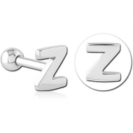 SURGICAL STEEL TRAGUS MICRO BARBELL - Z PIERCING
