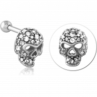 SURGICAL STEEL JEWELLED TRAGUS MICRO BARBELL