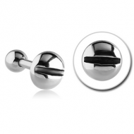 SURGICAL STEEL TRAGUS MICRO BARBELL - SCREW HEAD