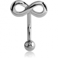 SURGICAL STEEL FANCY CURVED MICRO BARBELL - INFINITY