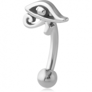 SURGICAL STEEL FANCY CURVED MICRO BARBELL - EYE