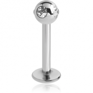 SURGICAL STEEL JEWELLED SATELLITE MICRO LABRET PIERCING