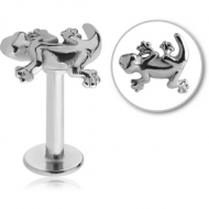 SURGICAL STEEL MICRO LABRET WITH ATTACHMENT - SALAMANDER PIERCING
