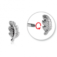 SURGICAL STEEL MICRO THREADED ATTACHMENT-LEAF