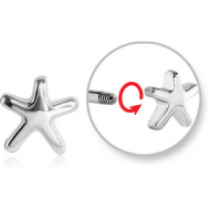 SURGICAL STEEL MICRO THREADED ATTACHMENT - STAR PIERCING